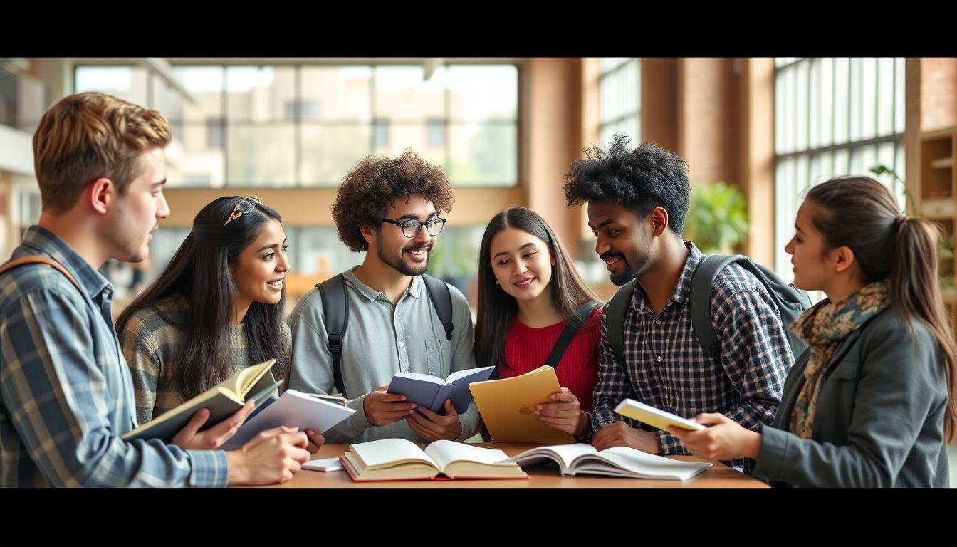 Structured study materials and learning resources on a desk